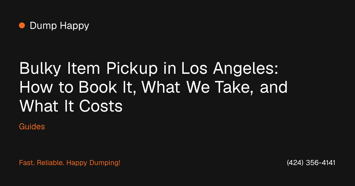 Dump Happy crew carrying a couch out of a Los Angeles home for bulky item pickup