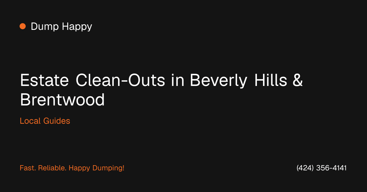 Large estate home being cleared out in Beverly Hills