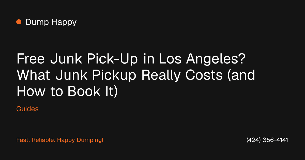 Dump Happy crew loading household junk into a truck in Los Angeles