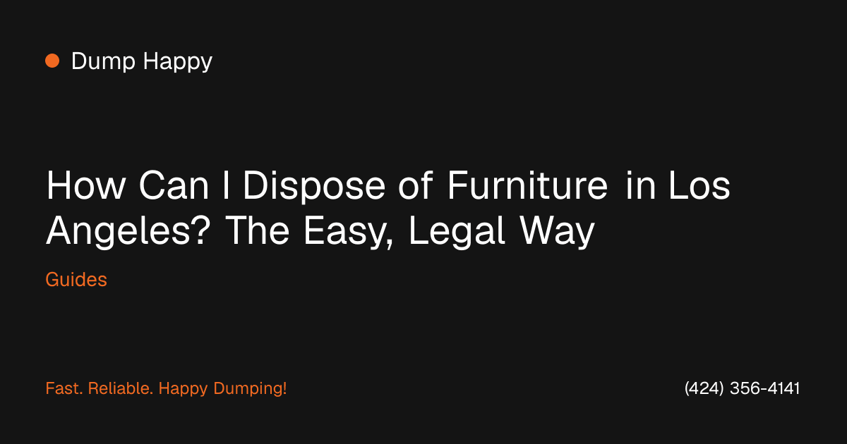 Old dresser and chairs being carried out of a Los Angeles home for furniture disposal