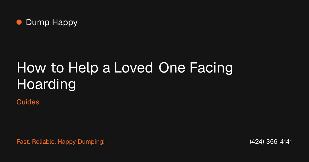 A supportive family member helping sort belongings