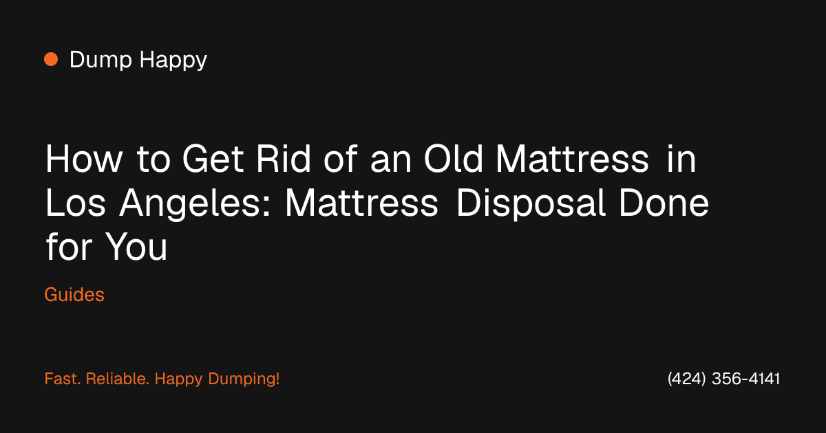 Old mattress being carried out of a Los Angeles apartment for legal disposal