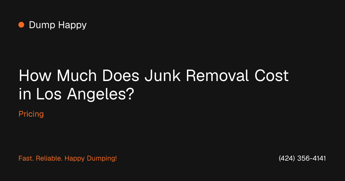 Junk removal crew loading a truck by volume in Los Angeles