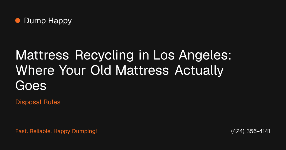 Mattresses separated into steel springs, foam, and fabric at a recycling facility