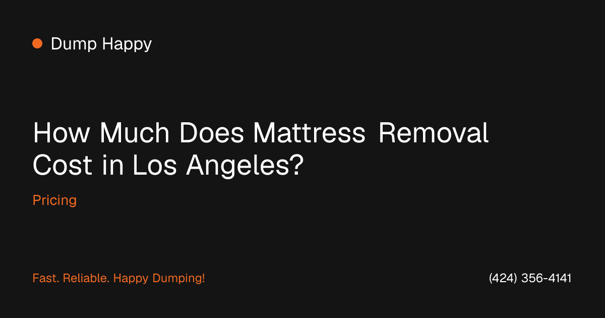 Queen mattress and box spring loaded into a junk removal truck in Los Angeles