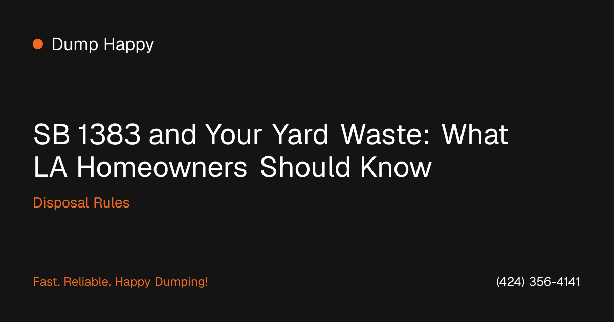 Yard trimmings and green waste piled for organics recycling